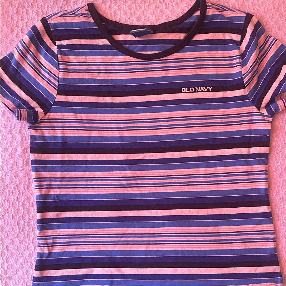 Old Navy Multicolor Striped Tee